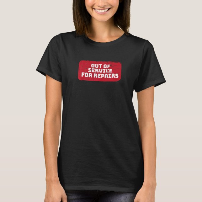 T-shirt Défaut De Service Pour Réparer Le Remplacement De  (Devant)