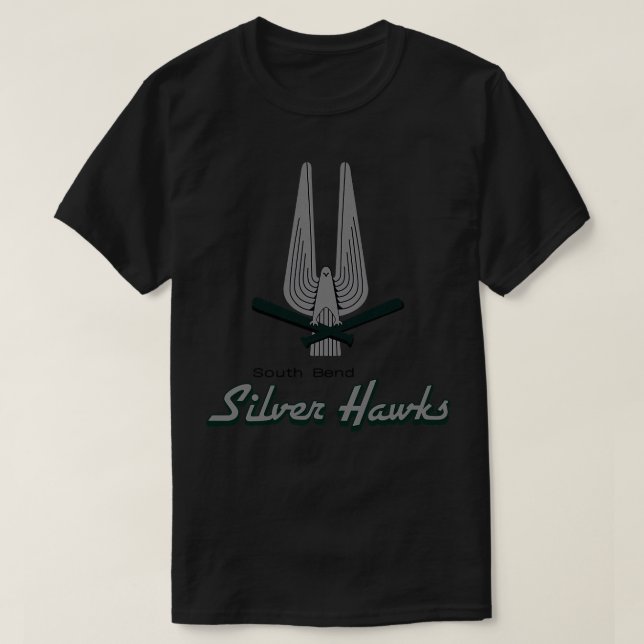 T-shirt Défaut South Bend Silver Hawks Mineure Ligue Baseb (Design devant)