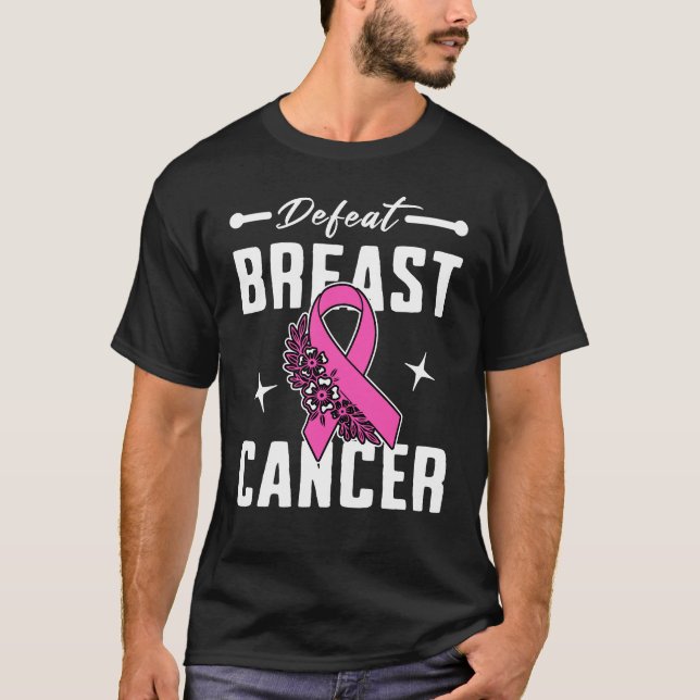 T-shirt Defeat Breast Cancer (Devant)