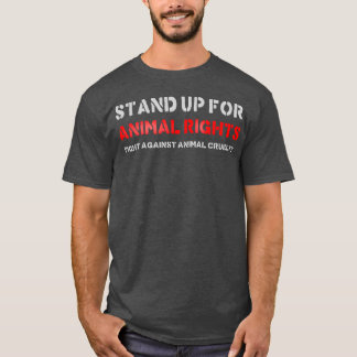 T-shirt Défendez les droits des animaux rétro