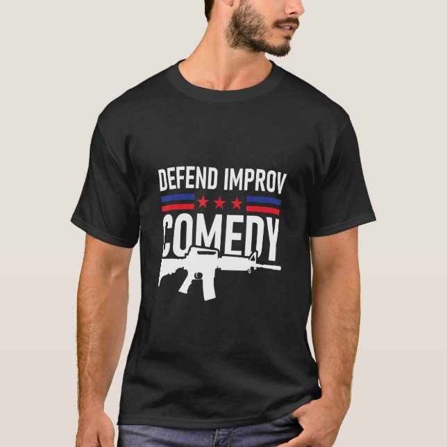 T-shirt Défendre la comédie improvisée (Devant)
