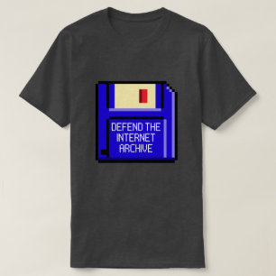 T-shirt Défendre La Disquette D'Archives Internet