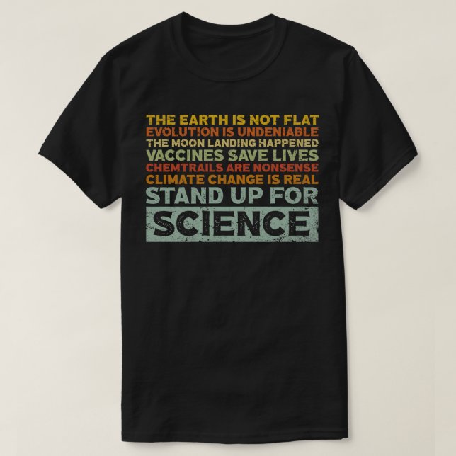 T-shirt Défendre La Science (Design devant)