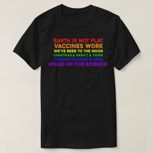 T-shirt Défendre La Science (Design devant)