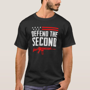T-shirt Défendre Le Deuxième Amendement Pro Gun Usa Ar15 R