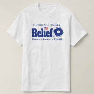 T-shirt d'effort des fonds d'aide de Harvey le
