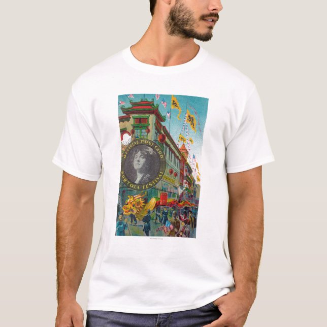 T-shirt Défilé de Chinatown pour le festival de Portola (Devant)