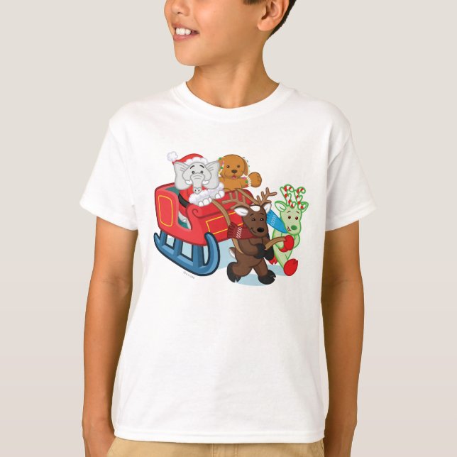 T-shirt Défilé de Noël de Webkinz (Devant)