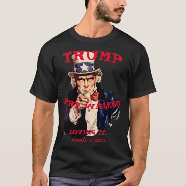 T-shirt Défilé de Trump 2023 Mardi Oncle Sam (Devant)