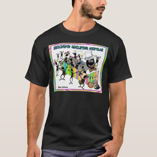 T-shirt Défilé de zoulou au mardi gras (Devant)