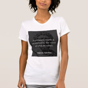 T-shirt Définir une valeur : Marcus Aurelius sur les valeu