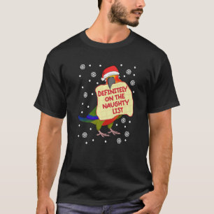 T-shirt Definitely On Naughty List Parrot I Jenday Conure