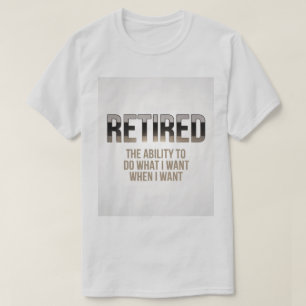 T-shirt Définition à la retraite