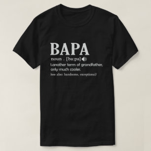 T-shirt Définition de Bapa Signification drôle Cadeau drôl