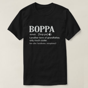T-shirt Définition de Boppa Signification drôle Cadeau de
