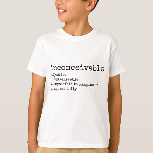 T-shirt Définition de copie inconcevable (Devant)