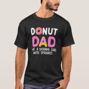 T-shirt Définition de Donut Dad Dessert Nourriture Paillet