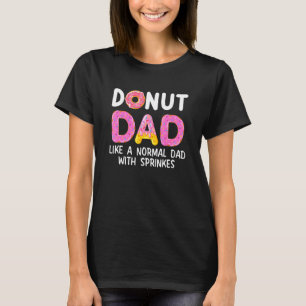 T-shirt Définition de Donut Dad Dessert Nourriture Paillet