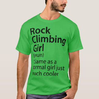 T-shirt Définition de fille d'Escalade de roche