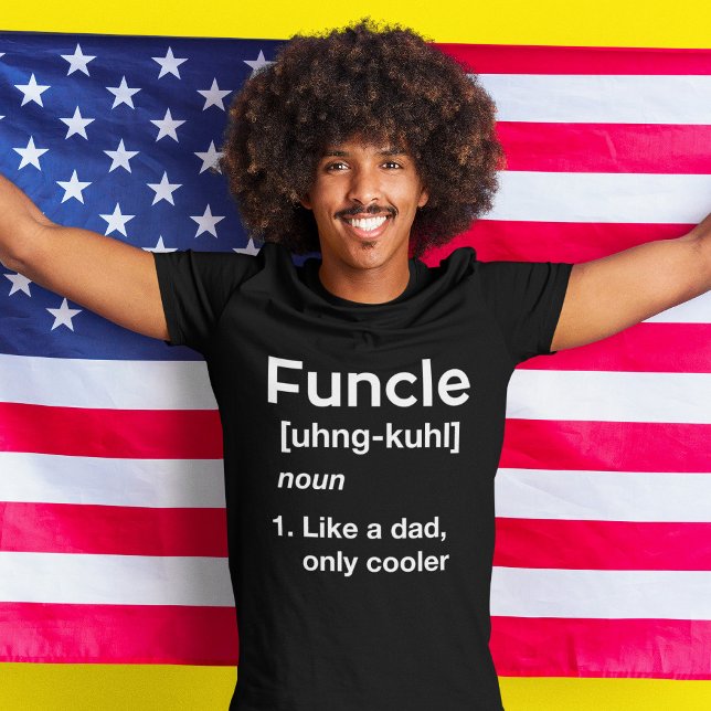 T-shirt Définition de Funky Uncle papa (Créateur téléchargé)