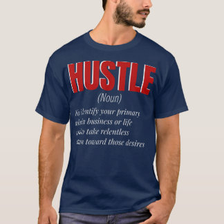 T-shirt Définition de Funny Hustle Motivation for Men and 