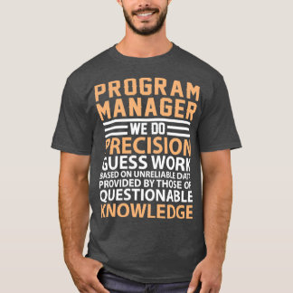 T-shirt Définition de gestionnaire de programme
