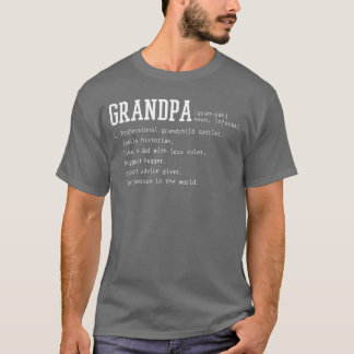 T-shirt Définition de grand-père drôle grand-père fille
