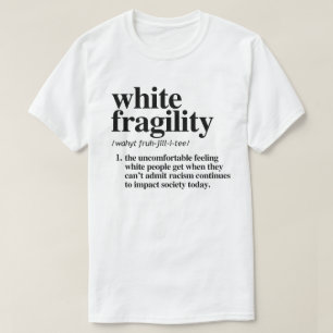 T-shirt Définition de la fragilité blanche