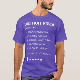T-shirt Définition de la pizza de Detroit