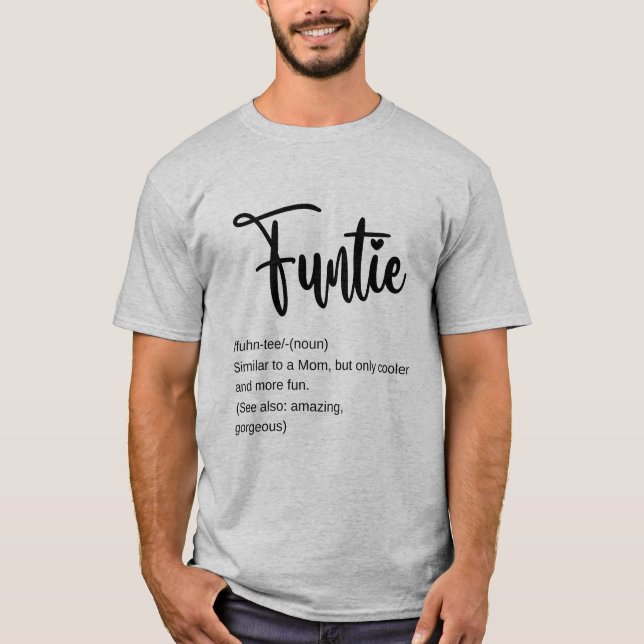 T-shirt Définition de la Tante de fonction (Devant)