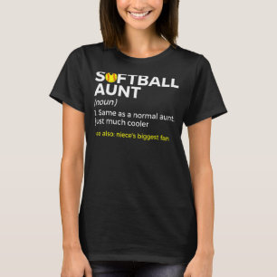 T-shirt Définition de la tante de softball Niece le plus g