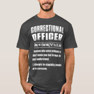 T-shirt Définition de l'agent correctionnel : résoudre l