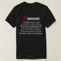 T-shirt Définition de l'anarchisme