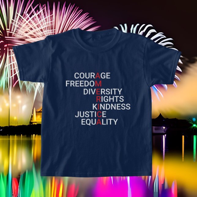 T-shirt Définition de l'art des mots patriotique (Créateur téléchargé)