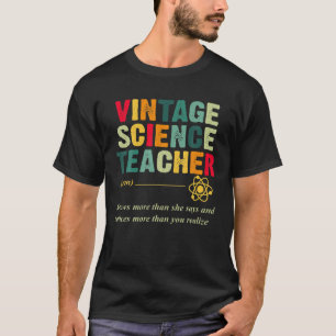 T-shirt Définition de l'enseignant en sciences vintages Gr
