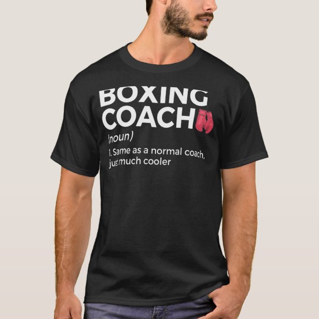 T-shirt Définition de l'entraîneur de boxe (Devant)