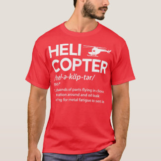 T-shirt Définition de l'hélicoptère Funn Funn Rotary Wing 