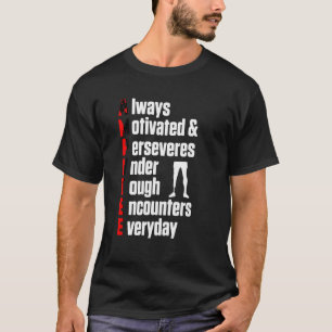 T-shirt Définition de l'Humour Amputé Bras de jambe Gi de 