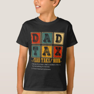 T-shirt Définition de l'impôt papa drôle rétro Papa humour