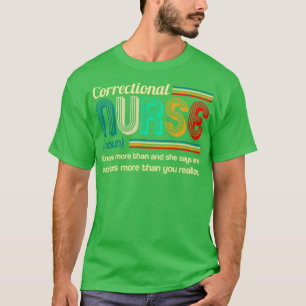 T-shirt Définition de l'infirmière correctionnelle