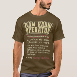 T-shirt Définition de l'opérateur radio de jambon résout d
