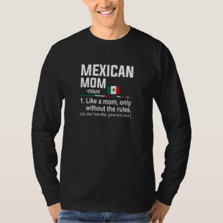 T-shirt Définition de maman mexicaine féminine Fête des