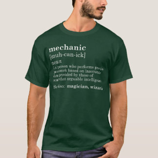 T-shirt Définition de mécanicien Papa Car Guy Garage Petit
