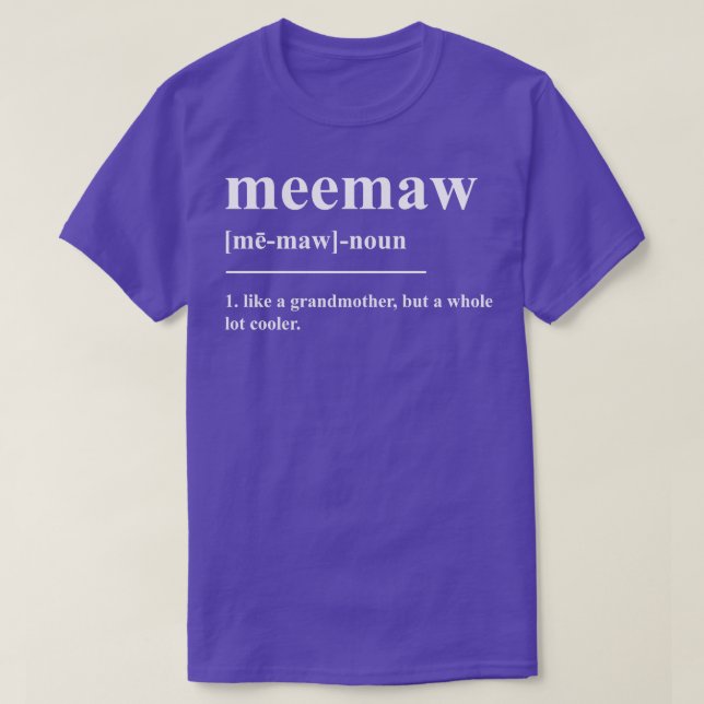 T-shirt Définition de méma (Design devant)