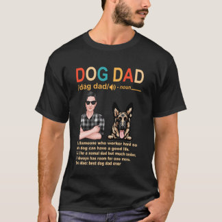 T-shirt Définition de papa de chien berger allemand Drôle 