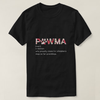 T-shirt Définition de Pawma avec Empreinte de patte floral