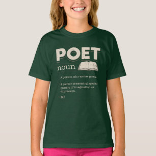 T-shirt Définition de poète Amusante Laureate Nouveauté