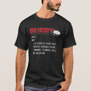T-shirt Définition de rugby rétro   Joueur de rugby   Ru
