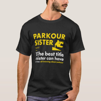 T-shirt Définition de sœur traceur Parkour