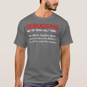 T-shirt Définition de style de dictionnaire de débogage